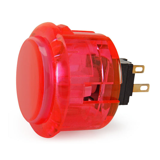 Seimitsu PS-14-K 30mm Pink Transparent Arcade Button – Snap-In, High Sensitivity, Genuine Japanese Part for Fightsticks & Arcade Cabinets
