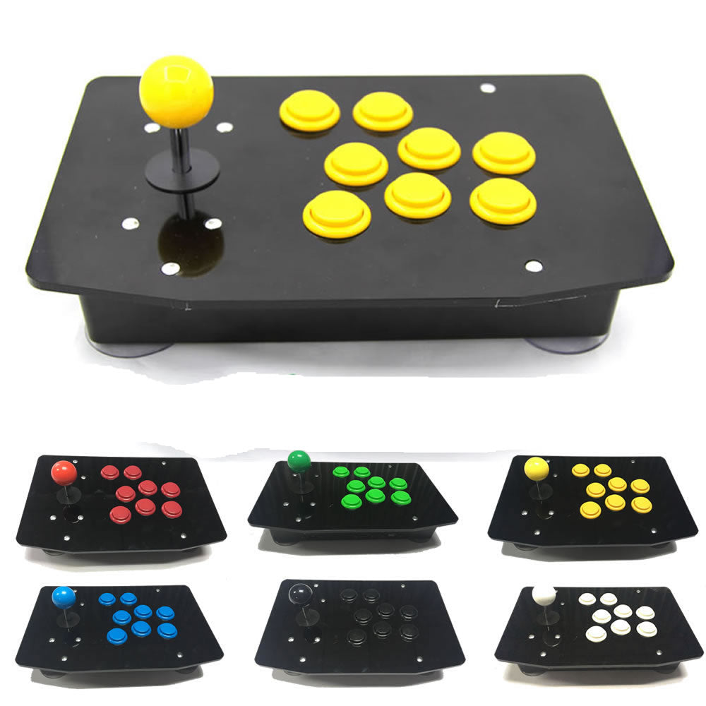 RAC-J500S 10 Buttons Arcade Stick Joystick USB Wired Acrylic Panel PC store Sega Astro City Mini