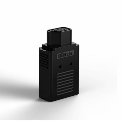 8Bitdo Bluetooth Retro Receiver NES Version standing upright – wireless adapter for NES supporting PS3, PS4, Wii, and 8Bitdo controllers.
