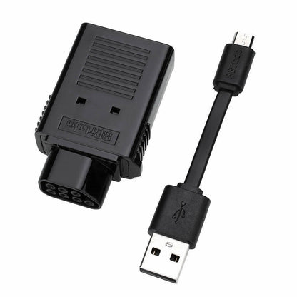 8Bitdo Bluetooth Retro Receiver NES Version with included USB charging cable – wireless adapter for NES supporting PS3, PS4, Wii, and 8Bitdo controllers.