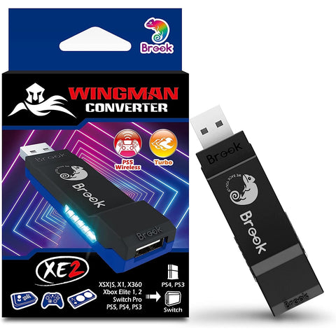 Brook Wingman XE 2 Converter - Two in One Wireless Controller Adapter for PS, Sw