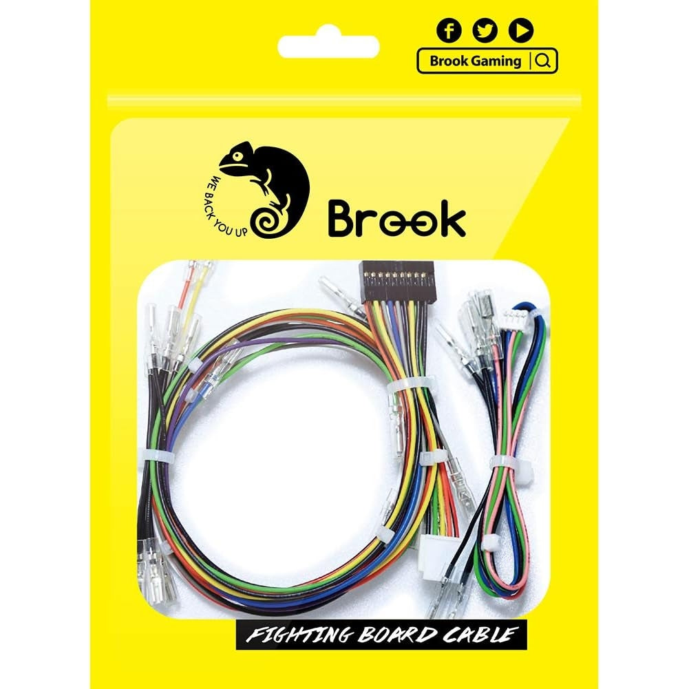 Gbrook Buttons Brook Fighting Board Cable - 20-Pin Button and Joystick Harness with 4 ...