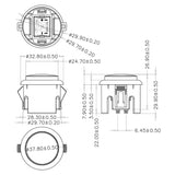 Baolian 30mm Round Locking Push Button have Sounds Arcade Game Accessory