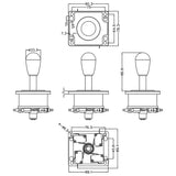 Baolian Acrade Joystick American Style Gaming Accessories