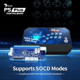 Brook P5 Plus Fighting Board - Pre-Installed Header Version PS5 Fighting Games, PS4, PS3, Switch and PC(X-Input) Consoles