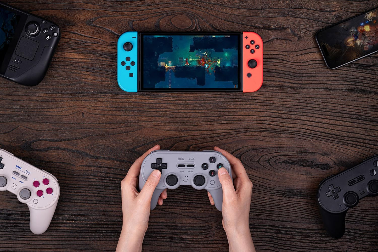 8BitDo Pro 2 Bluetooth Controller Switch/Switch 2 Hall Sticks Back Buttons