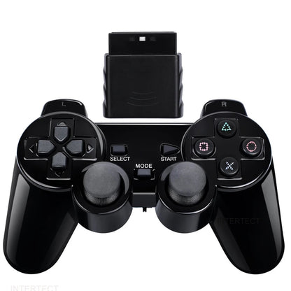 PS2 Wireless Controller For Sony PlayStation  2.4GHz Dual Vibration Gamepad