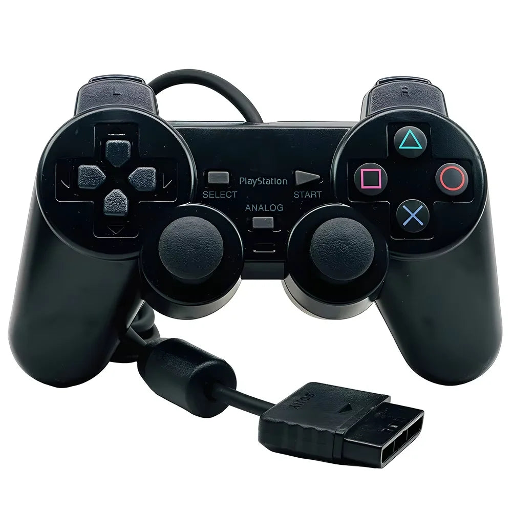 PS2 Wired Controller For Sony PlayStation  Dual Vibration Gamepad