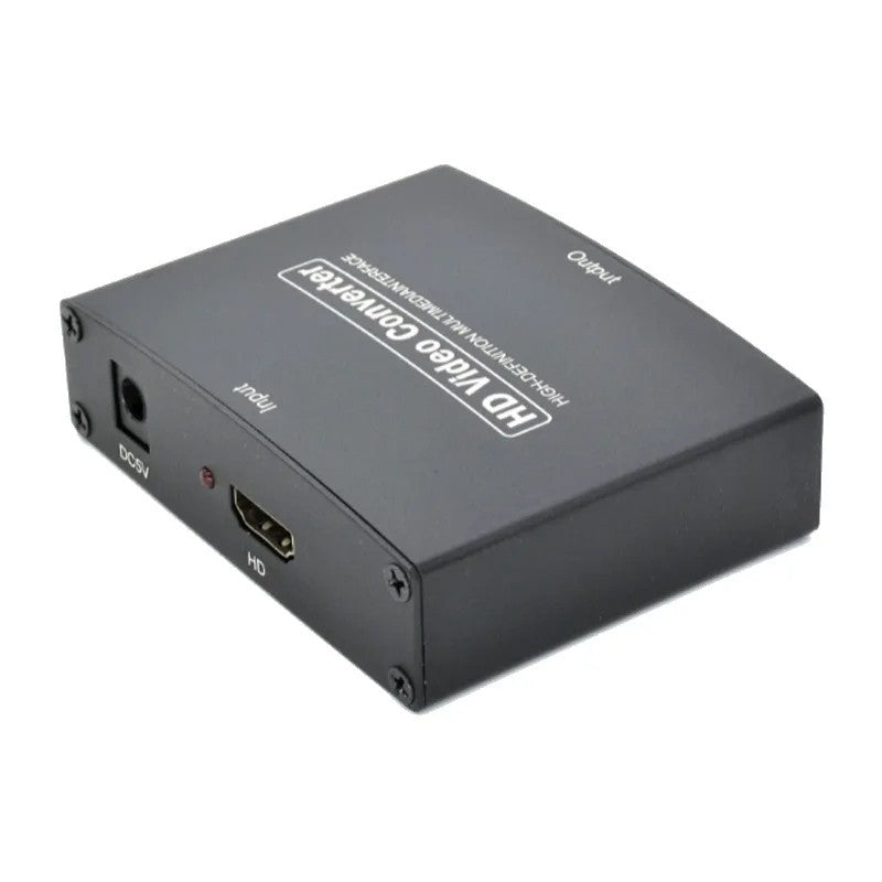 HDMI to YPbPr component video converter angled top view