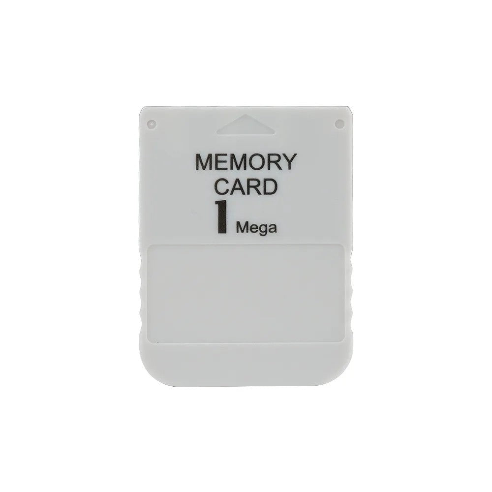 Front view of PS1 memory card 1MB for PlayStation 1 console
