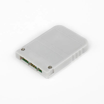 Back view of PS1 memory card 1MB showing rear casing