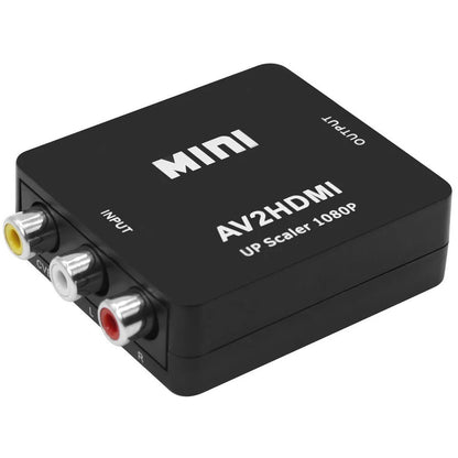 AV (RCA Composite) to HDMI Converter | CVBS to HDMI 1080p Mini Adapter