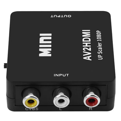 AV (RCA Composite) to HDMI Converter | CVBS to HDMI 1080p Mini Adapter