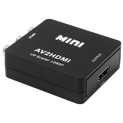 AV (RCA Composite) to HDMI Converter | CVBS to HDMI 1080p Mini Adapter