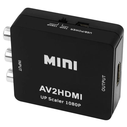 AV (RCA Composite) to HDMI Converter | CVBS to HDMI 1080p Mini Adapter