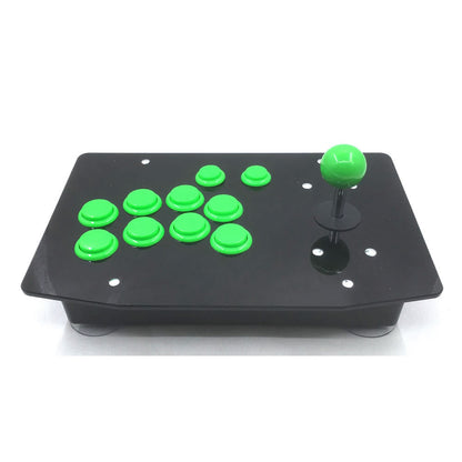 RAC-J500S 10 Buttons Right Handed Arcade Joystick USB Wired Black Acrylic Panel For PC