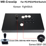 FightBox M8-CrossUP Arcade Joystick Game Controller for PC/PS/SWITCH