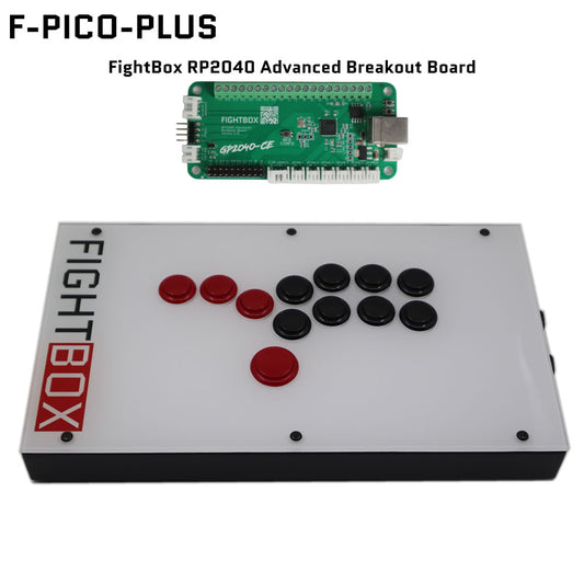 FightBox F-PICO-PLUS All Button Leverless Arcade Game Controller for PC/PS/SWITCH