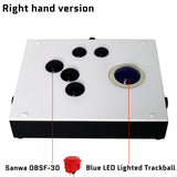 FightBox R6 USB Arcade Game Trackball Controller For MAME RetroArch Raspberry Pi PC