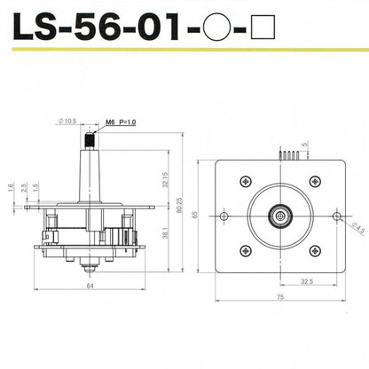 Seimitsu LS-56-01 Arcade Joystick – Compact High-Tension Lever, 5-Pin Connector, Square Gate, Medium Throw, Precision Engage, Ideal for Tight Fightstick Builds