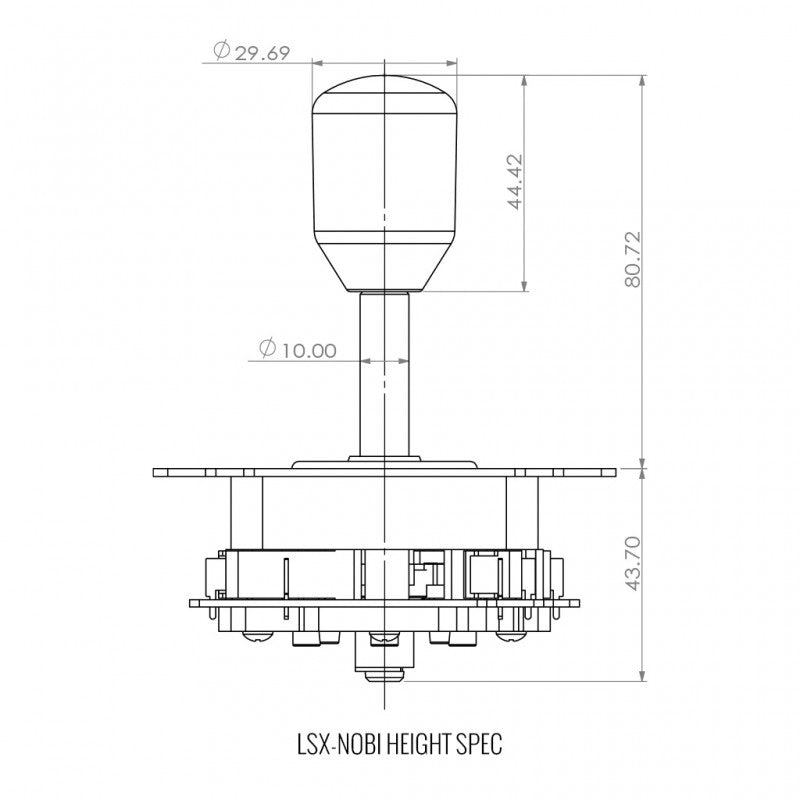 Seimitsu LSX-NOBI-01-PRO Arcade Joystick – Nobi Pro Edition, Octagonal Restrictor, High-Tension Spring, Detachable Bullet Handle, Tekken Champion Design