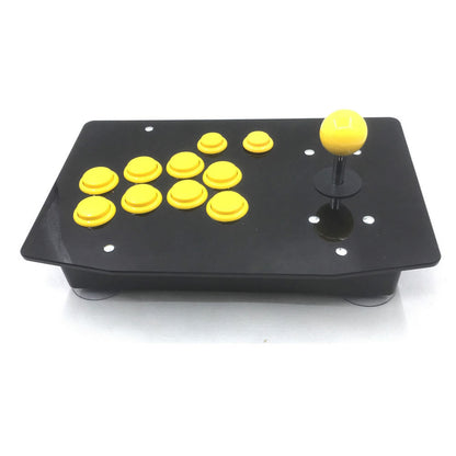 RAC-J500S 10 Buttons Right Handed Arcade Joystick USB Wired Black Acrylic Panel For PC