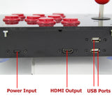 Raspberry Pi 3 B Arcade Fighting Stick Retro Game Console All In One 128G RetroArcadeCrafts