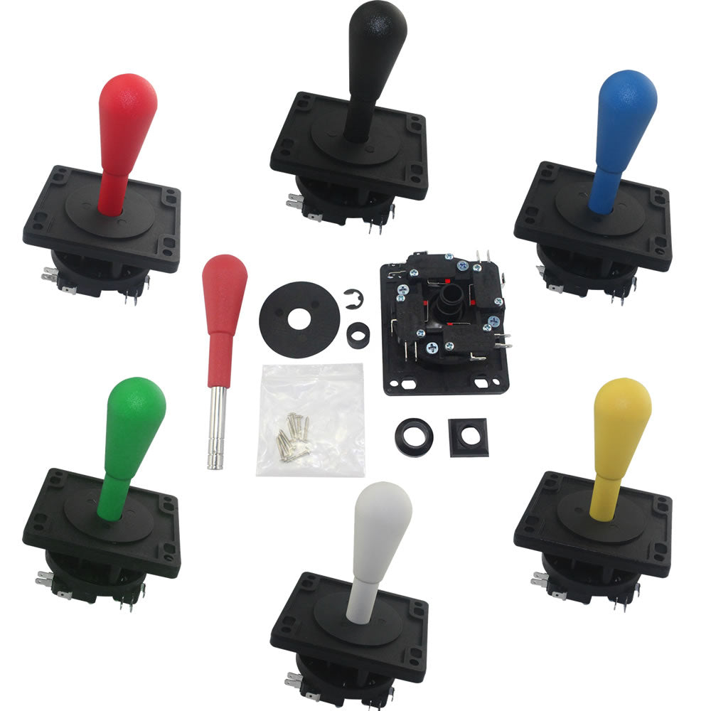 Kit Joystick Arcade 2 Player Con Pulsanti - Joystick Ellittico Tipo Happ Per Cabinet Fai Da Te - Foto 12