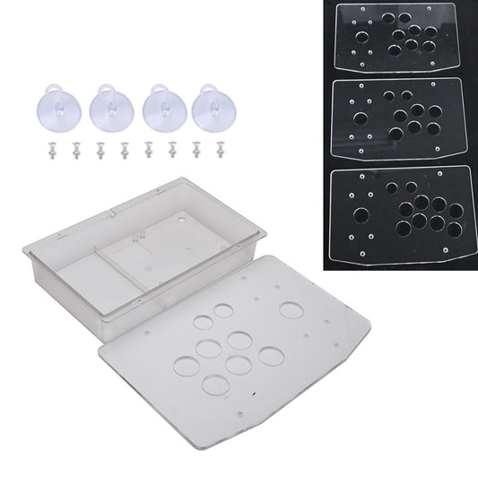 DIY Arcade Joystick Kits Part Clear Transparent Acrylic Panel Flat Case 24/30mm RetroArcadeCrafts