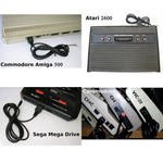 9pin Joystick Controller Cable for Atari 2600 Commodore C64 Vic-20 Amiga Sega Master System Genesis RetroArcadeCrafts