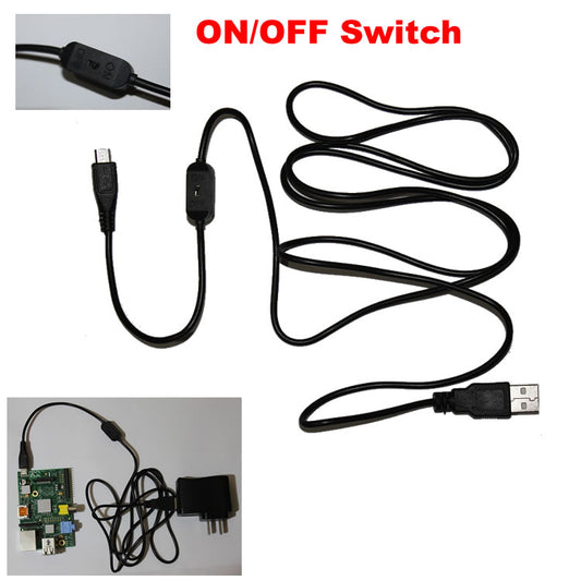 Raspberry Pi 3 Power Supply ON/OFF Switch Cable RetroArcadeCrafts