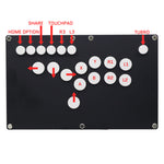 B1-PS Black Matte All Buttons Game Controller PS4/PS3/PC Hot-Swap Cherry MX RetroArcadeCrafts