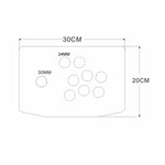 DIY Arcade Joystick Kits 24/30mm  Buttons  Acrylic Panel And Inclined Plane Case