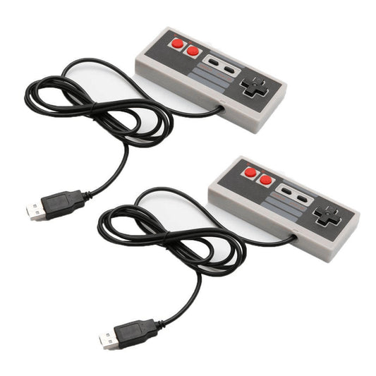 2pcs Classic USB NES Game Controller Gamepad for PC Raspberry Pi US Stock RetroArcadeCrafts
