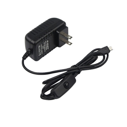 Raspberry Pi 4 Power Supply Adapter ON/OFF Switch USB-C 5V 3.0A US Plug RetroArcadeCrafts