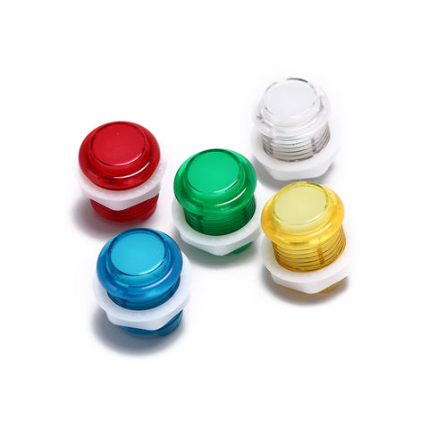 5pcs 24mm Push Button Led Illuminated 5v Switch Arcade Joystick Multi Colors