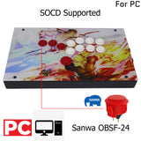 FightBox F1 All Buttons Arcade Game Controller For PS4/PS3/PC Artwork Panel RetroArcadeCrafts