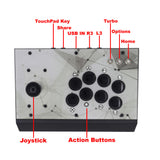 RAC-P300J Arcade Fight Stick Detachable Joystick For PS4/PS3/PC Metal Case Acrylic Artwork Panel