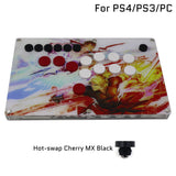 B1-PS Ultra-Thin All Buttons Game Controller For PC USB Hot-Swap Cherry MX Artwork RetroArcadeCrafts